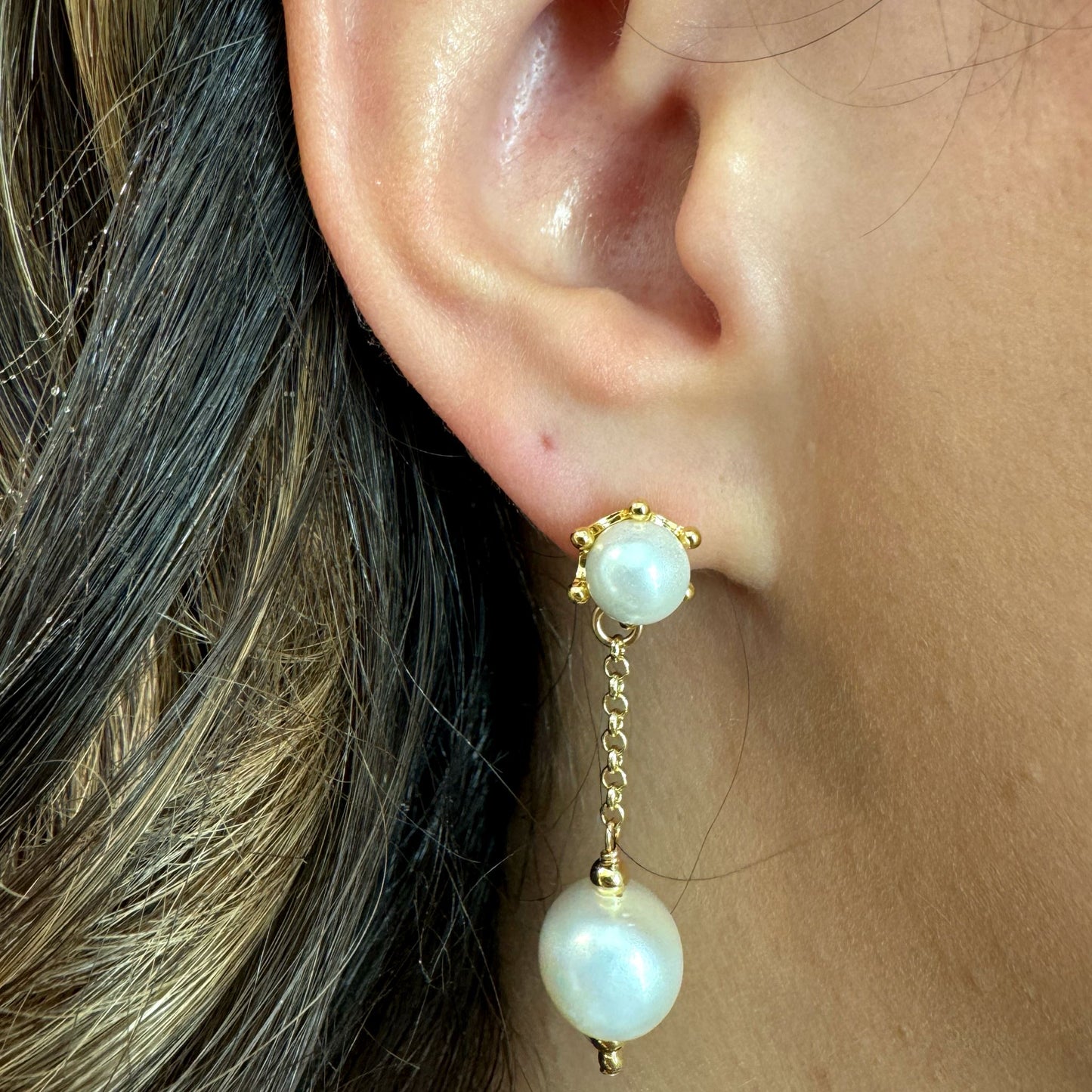 Pearl Drop Earring (EGCP4033) Earrings athenadesigns 