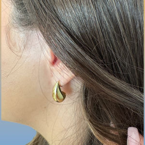 Plated Gold Teardrop Post Earring (EGP4800/S) Earrings athenadesigns 
