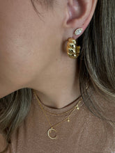 Load image into Gallery viewer, Crescent Moon and Stars Vermeil &amp; CZ (NGCP45MNST) Necklaces athenadesigns 
