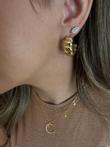 Crescent Moon and Stars Vermeil & CZ (NGCP45MNST) Necklaces athenadesigns 