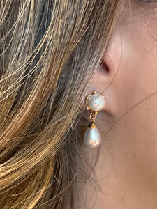 Pearl Drop Gold Fill Earring: (EGP3348) Earrings athenadesigns 