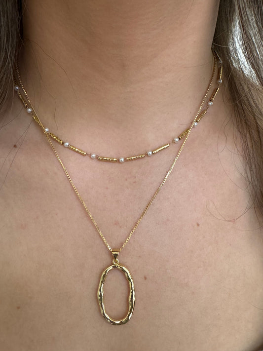 Large Oval 22Kt Pendant (NGCP4800) Necklaces athenadesigns 