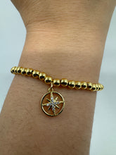 Load image into Gallery viewer, Beaded Bracelet: With &#39;North Star Charm&#39; (BG442) Bracelet athenadesigns 
