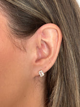 Load image into Gallery viewer, Crystal Baguette and Gold Vermeil (EGP5084) Earrings athenadesigns 
