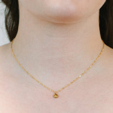 Load image into Gallery viewer, Round Bezel Birthstone Necklace - November Necklaces athenadesigns 
