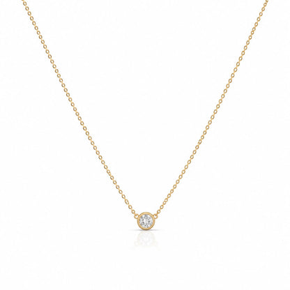 Bezel CZ Necklace Necklaces athenadesigns NCG4650 