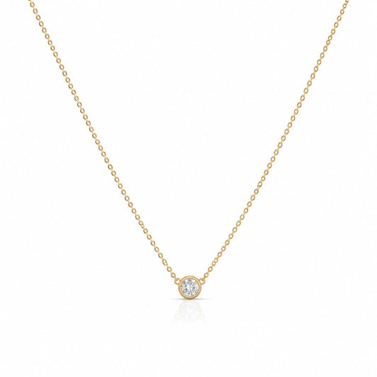 Bezel CZ Necklace Necklaces athenadesigns NCG4650 