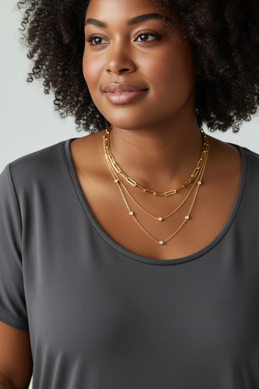 Large Link Necklace Necklaces athenadesigns 