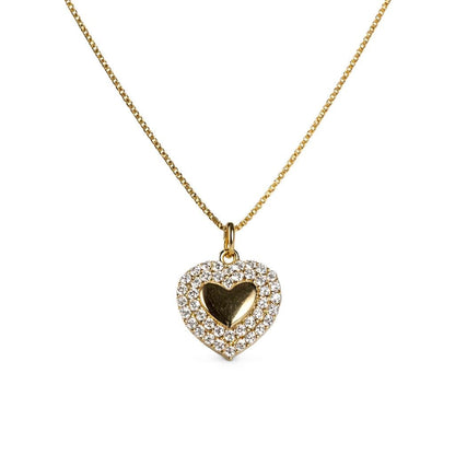 Love Love CZ Necklace Necklaces Beads NCGP343 Gold 