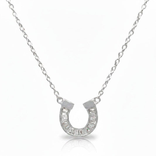 Horseshoe Necklace Necklaces Iishii Designs NCH485HRS Gold 