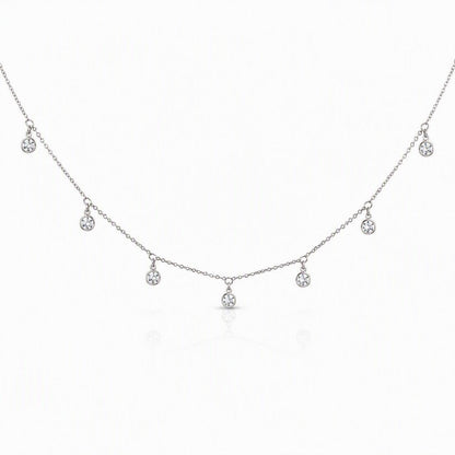Crystal Chain Choker Necklaces athenadesigns NCH5460 