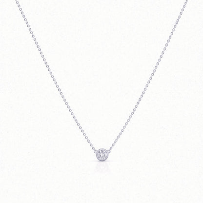 Bezel CZ Necklace Necklaces athenadesigns NCS4650 