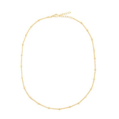 Multi Beaded Necklace Necklaces athenadesigns NG4047 Gold 