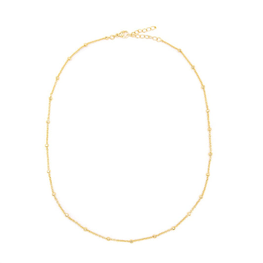 Multi Beaded Necklace Necklaces athenadesigns NG4047 Gold 