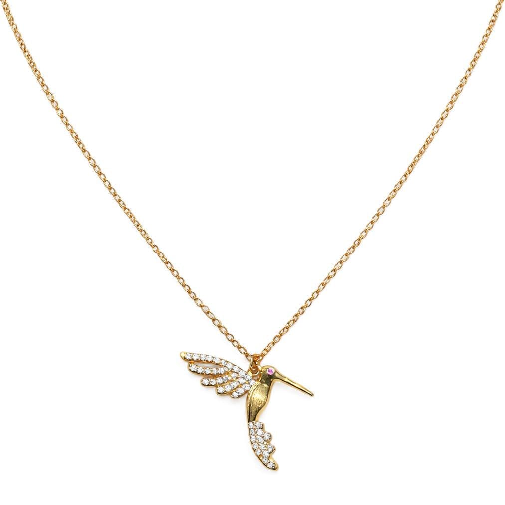 Hummingbird Necklace Necklaces Beads NG448HB Gold 
