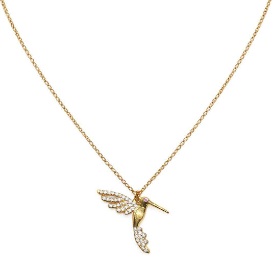 Hummingbird Necklace Necklaces Beads NG448HB Gold 