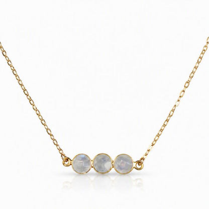 Triple Gem Necklace Necklaces GemDesignss 