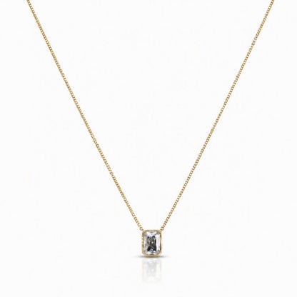 Petite CZ Charm Necklace Necklaces athenadesigns 