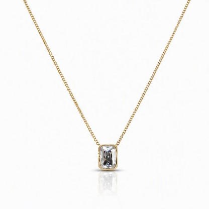 Petite CZ Charm Necklace Necklaces athenadesigns NGCH4085C 