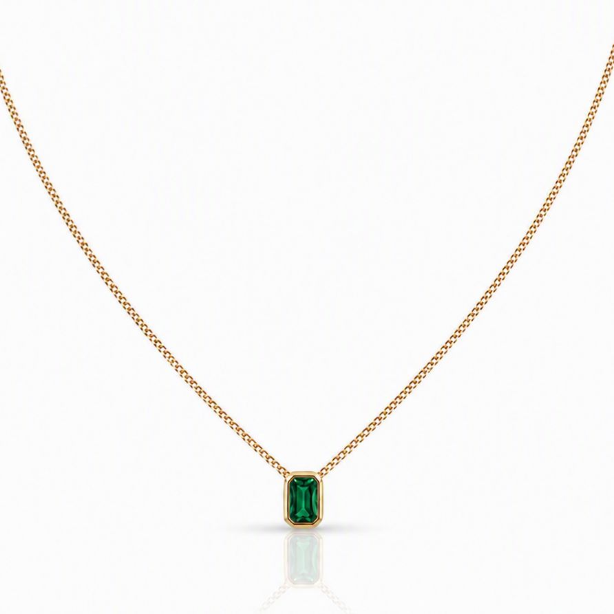 Petite CZ Charm Necklace Necklaces Beads 
