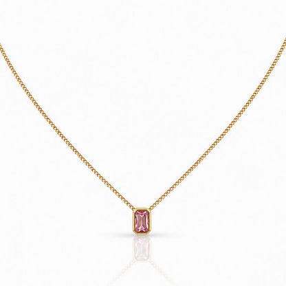 Petite CZ Charm Necklace Necklaces Beads 