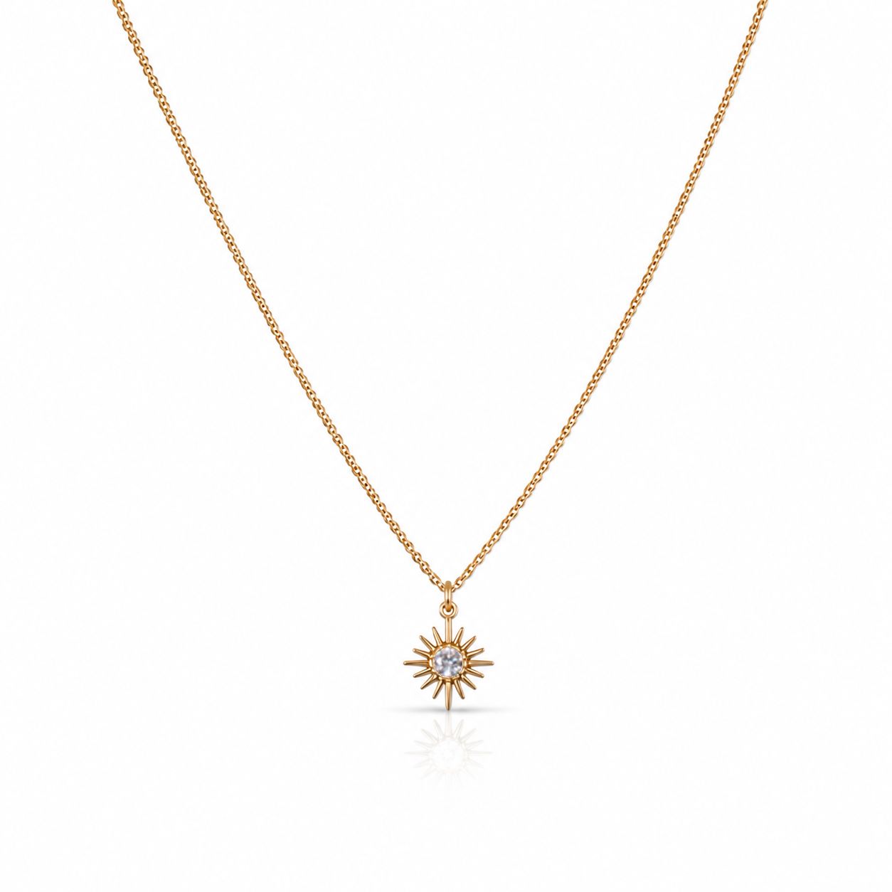 Small Starburst Necklace Necklaces athenadesigns 