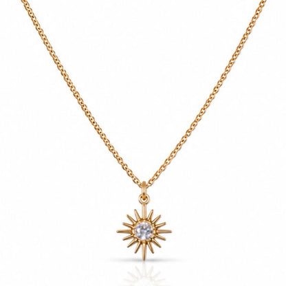 Small Starburst Necklace Necklaces athenadesigns NGCH4450 
