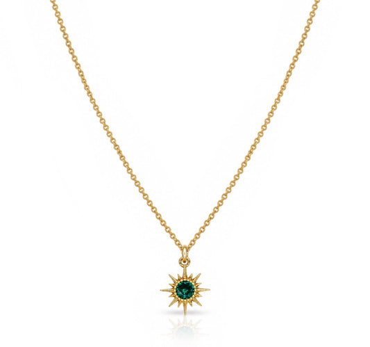 CZ Starburst Necklace Necklaces athenadesigns 