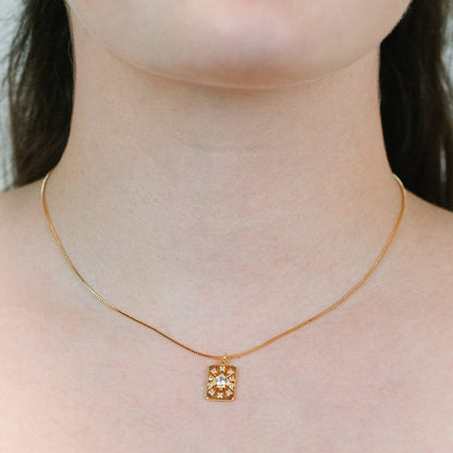 Square Burst Necklace Necklaces athenadesigns 