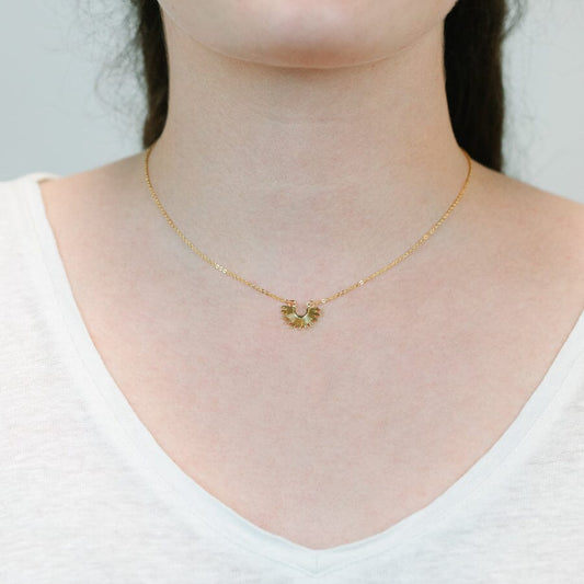Half Starburst Necklace Necklaces athenadesigns 