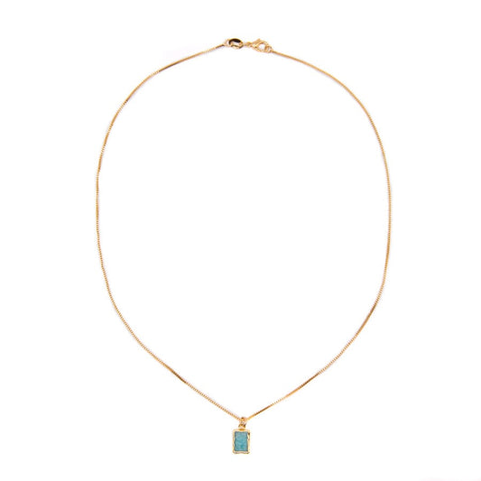 Tiny Amazonite Slice Necklace Necklaces athenadesigns NGCP23AZ Amazonite 