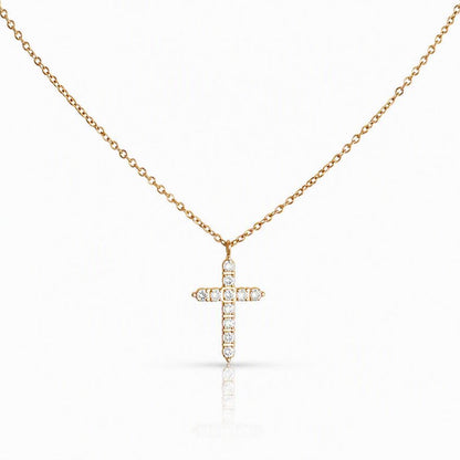 CZ Cross Necklace Necklaces Hotlife 