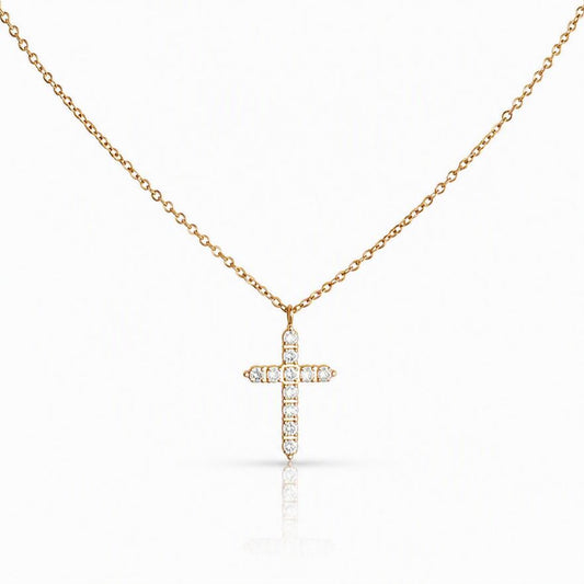 CZ Cross Necklace Necklaces Hotlife 