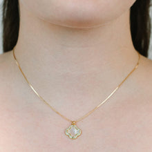 Load image into Gallery viewer, Mop Clover Cz Necklace Necklaces athenadesigns 
