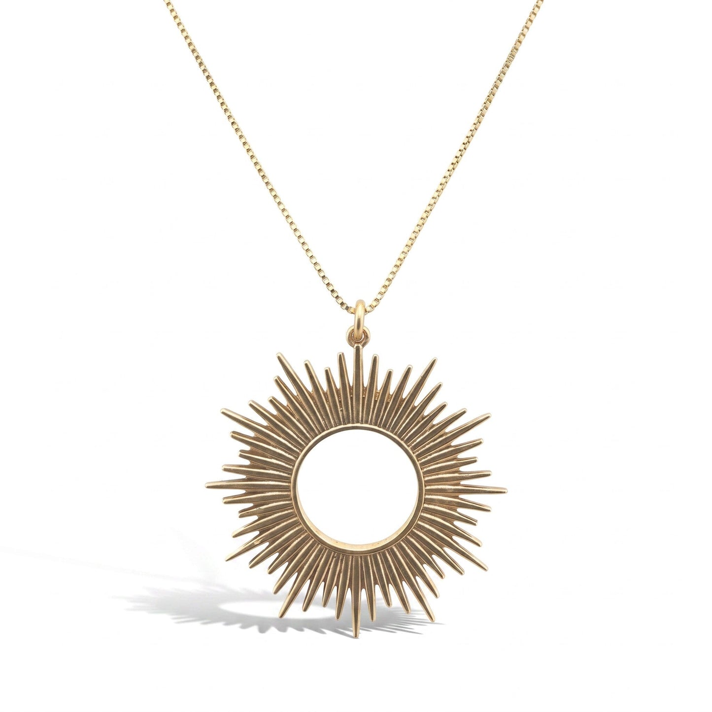 Natural Bronze Sun Pendant Necklaces athenadesigns NGCP46SUN 