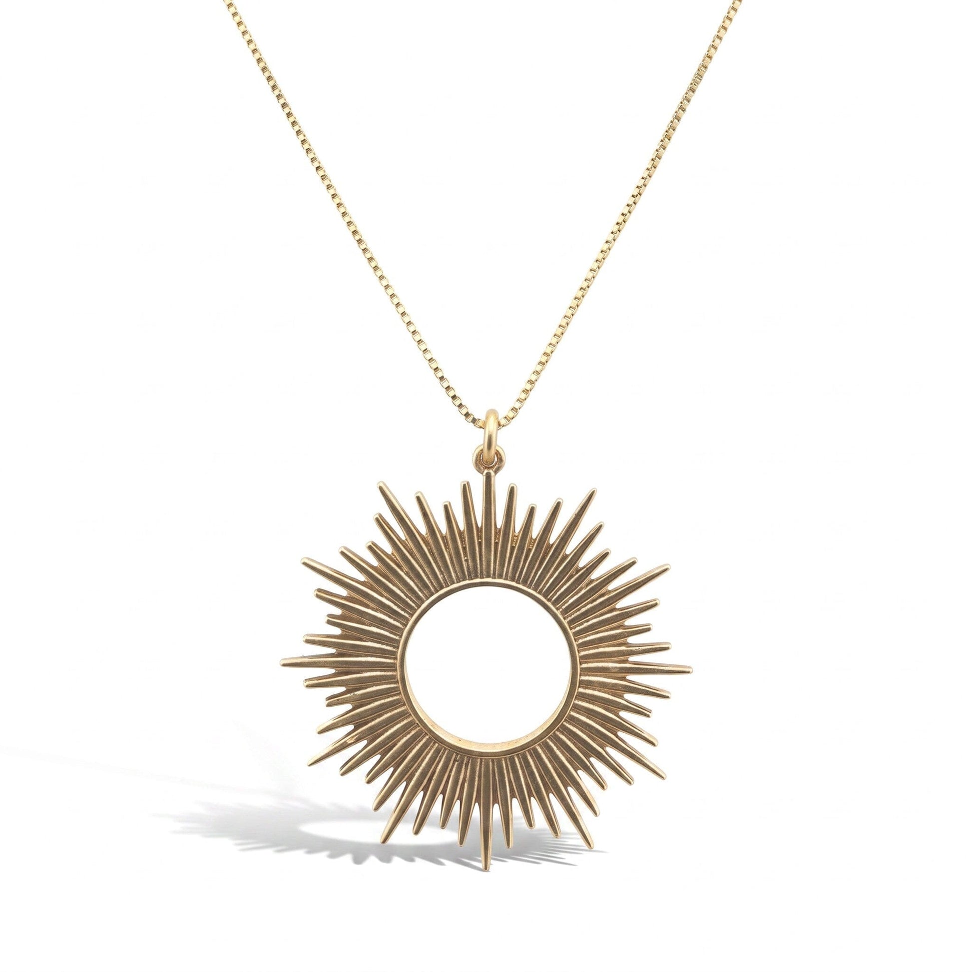 Natural Bronze Sun Pendant Necklaces athenadesigns NGCP46SUN 