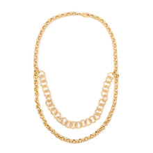 Load image into Gallery viewer, Double Chain Necklace Necklaces athenadesigns NGDL49 Gold 
