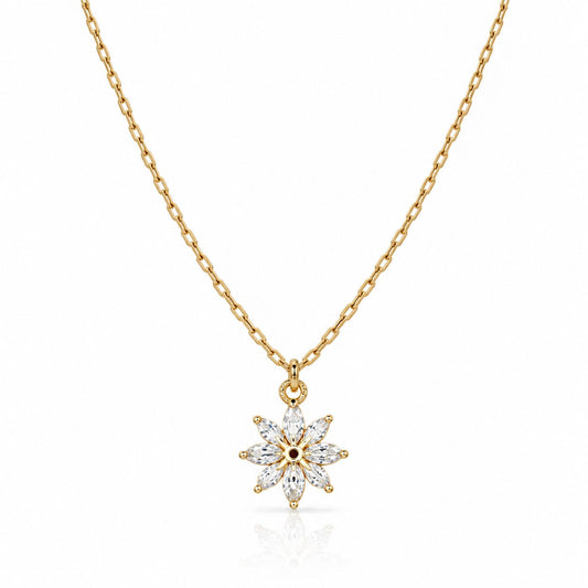 Snow Blossom Necklace Necklaces Water & Tree NGF4208 Gold 