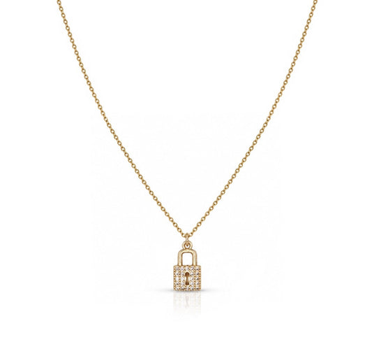Dainty Locket Necklace Necklaces Water & Tree NGF4514 Gold 