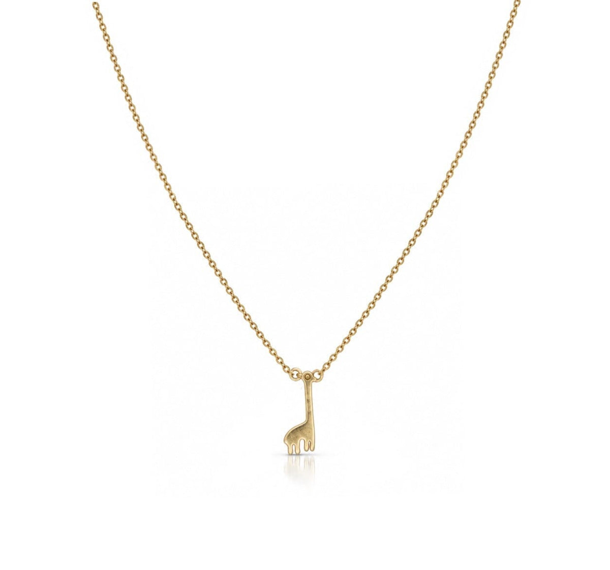 Gilded Giraffe Necklace Necklaces Beads NGF4523 Gold 