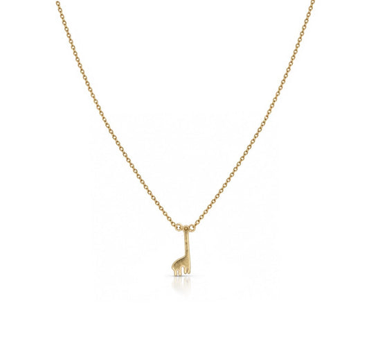 Gilded Giraffe Necklace Necklaces Beads NGF4523 Gold 