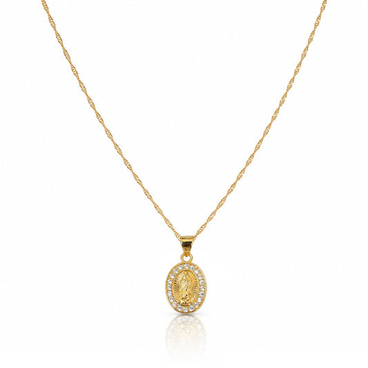 Vierge Marie Necklace Necklaces Beads NGFC1289 Gold 