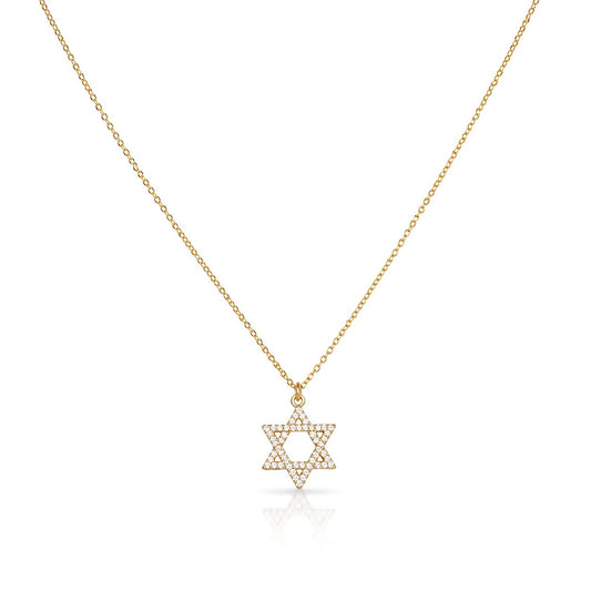 Étoile CZ Necklace Necklaces Beads NGFC1290 Gold 