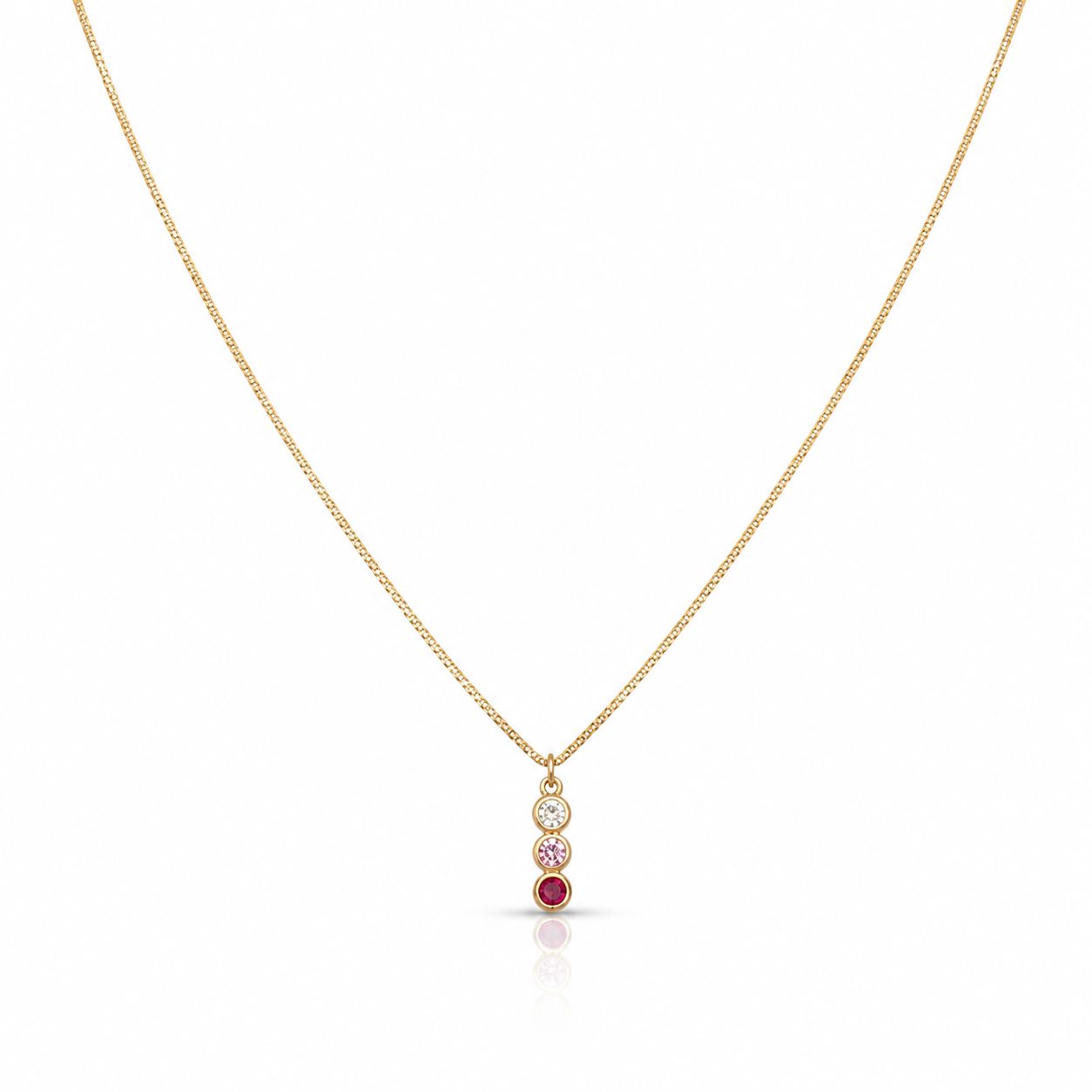 Dainty Tricolore Necklace Necklaces Beads NGFC1291 Multi 