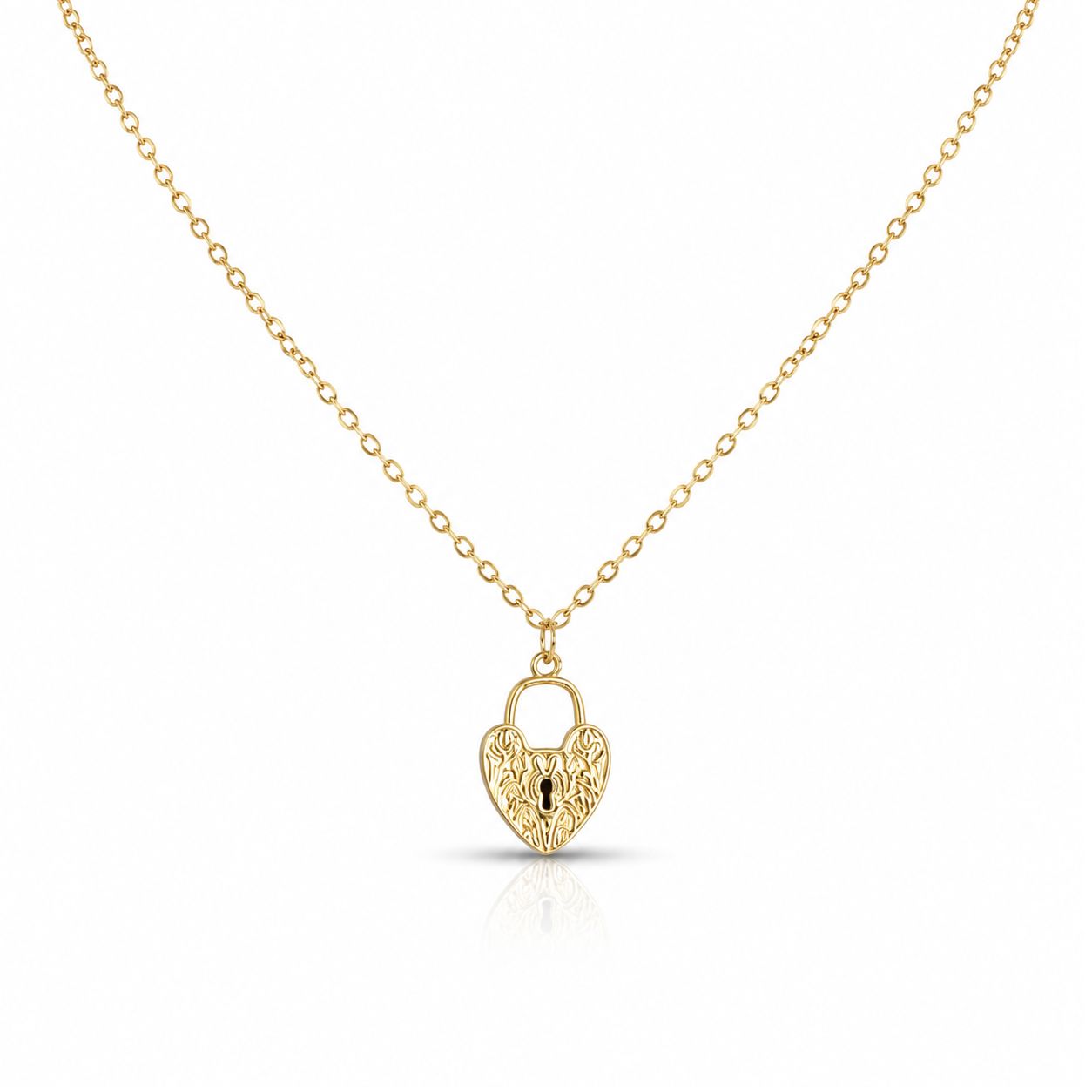 Médaillon d'amour Necklace Necklaces Beads NGFC1293 Gold 