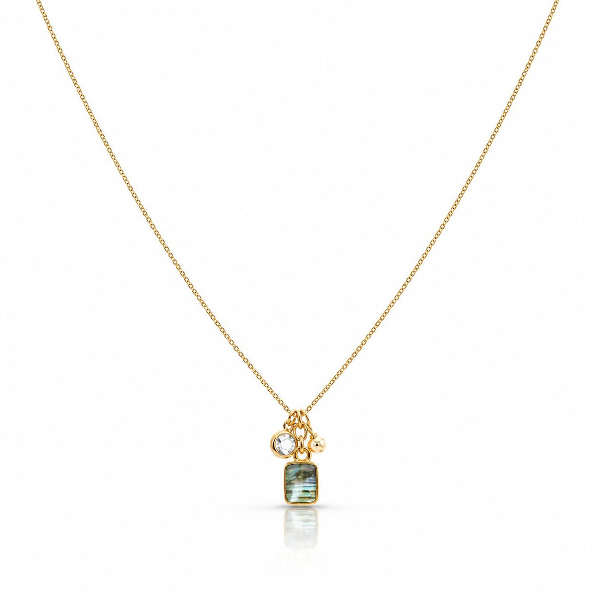 Charmante Necklace Necklaces Pinksquaredesign NGFC1296 Labradorite 