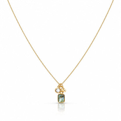 Charmante Necklace Necklaces Pinksquaredesign NGFC1296 Labradorite 
