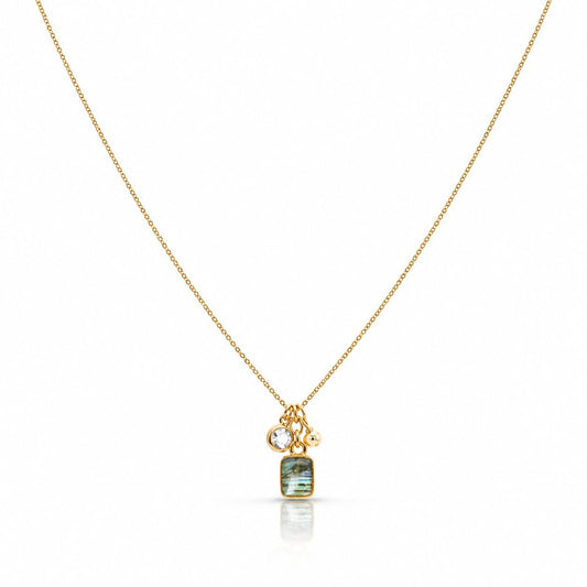 Charmante Necklace Necklaces Pinksquaredesign NGFC1296 Labradorite 
