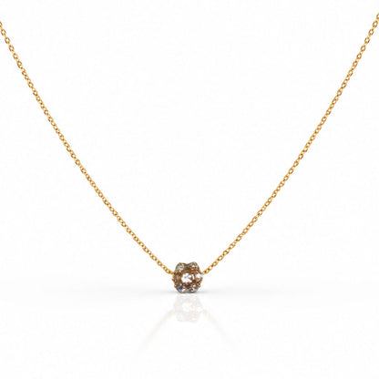 Iced Orb Necklace Necklaces Water & Tree NGFL181 Gold 