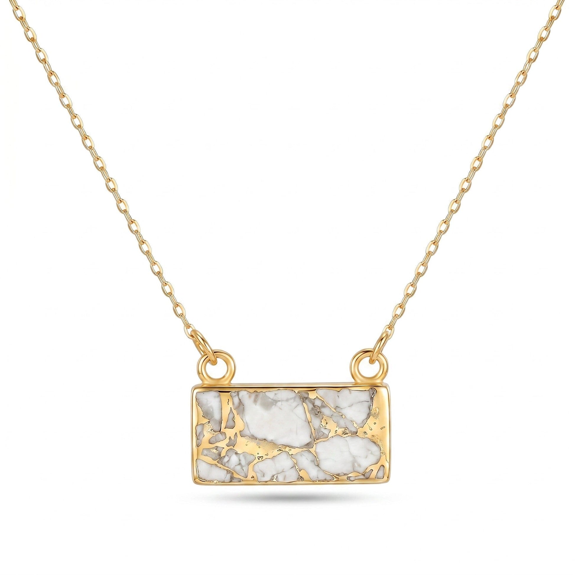 Mohave Pendant Necklace Necklaces Gemdesignss NGHG822W Howlite 
